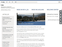 Tablet Screenshot of international.h-da.de