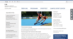 Desktop Screenshot of hochschulsport.h-da.de